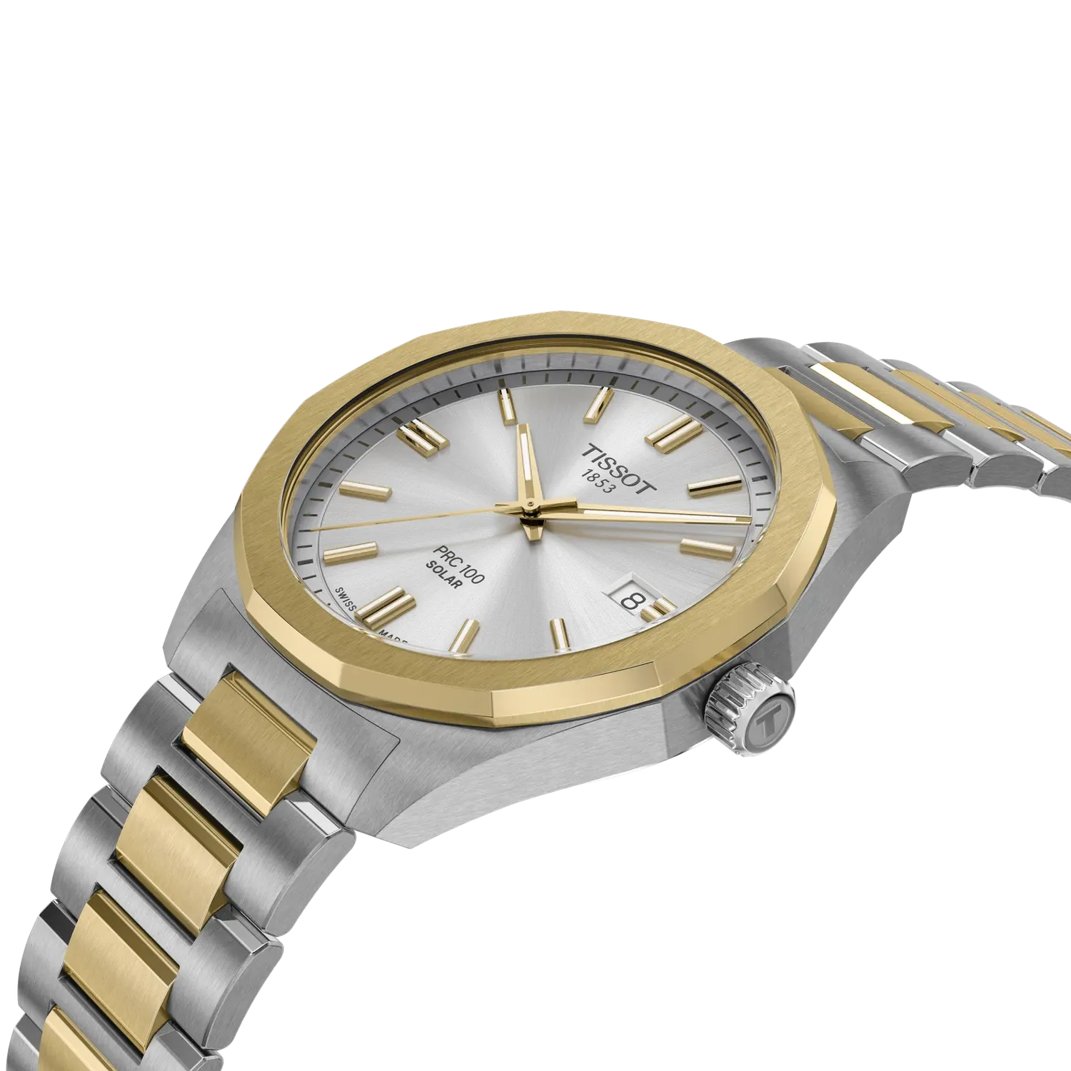 Tissot PRC 100 Solar 39mm Gümüş T1514222203100 detay görseli 4