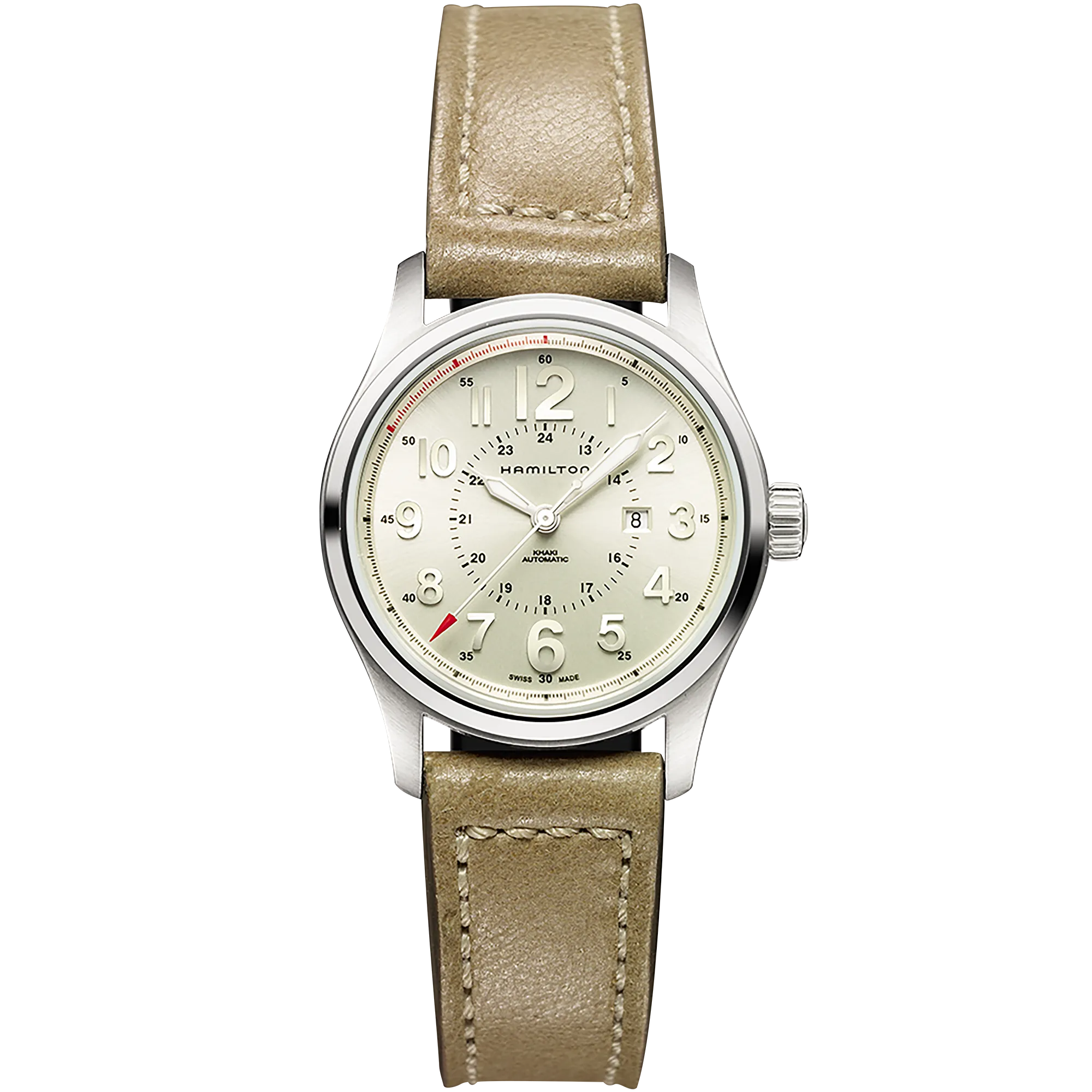 Hamilton Khaki Field Khaki Officer Auto Otomatik Bej H70365983 detay görseli 1
