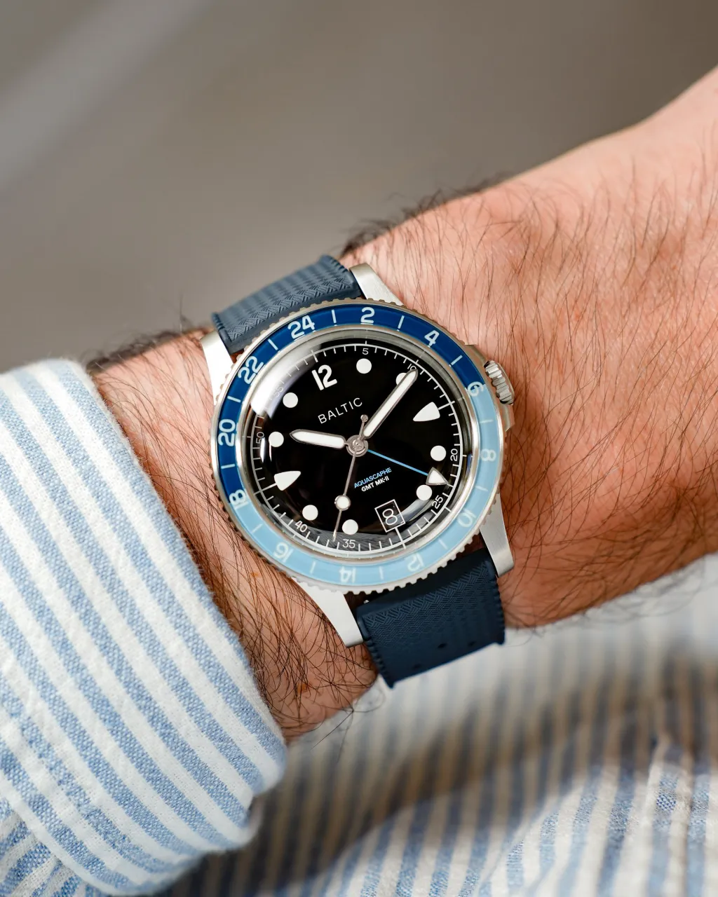 Baltic Aquascaphe GMT MK-II Blue Otomatik detay görseli 4