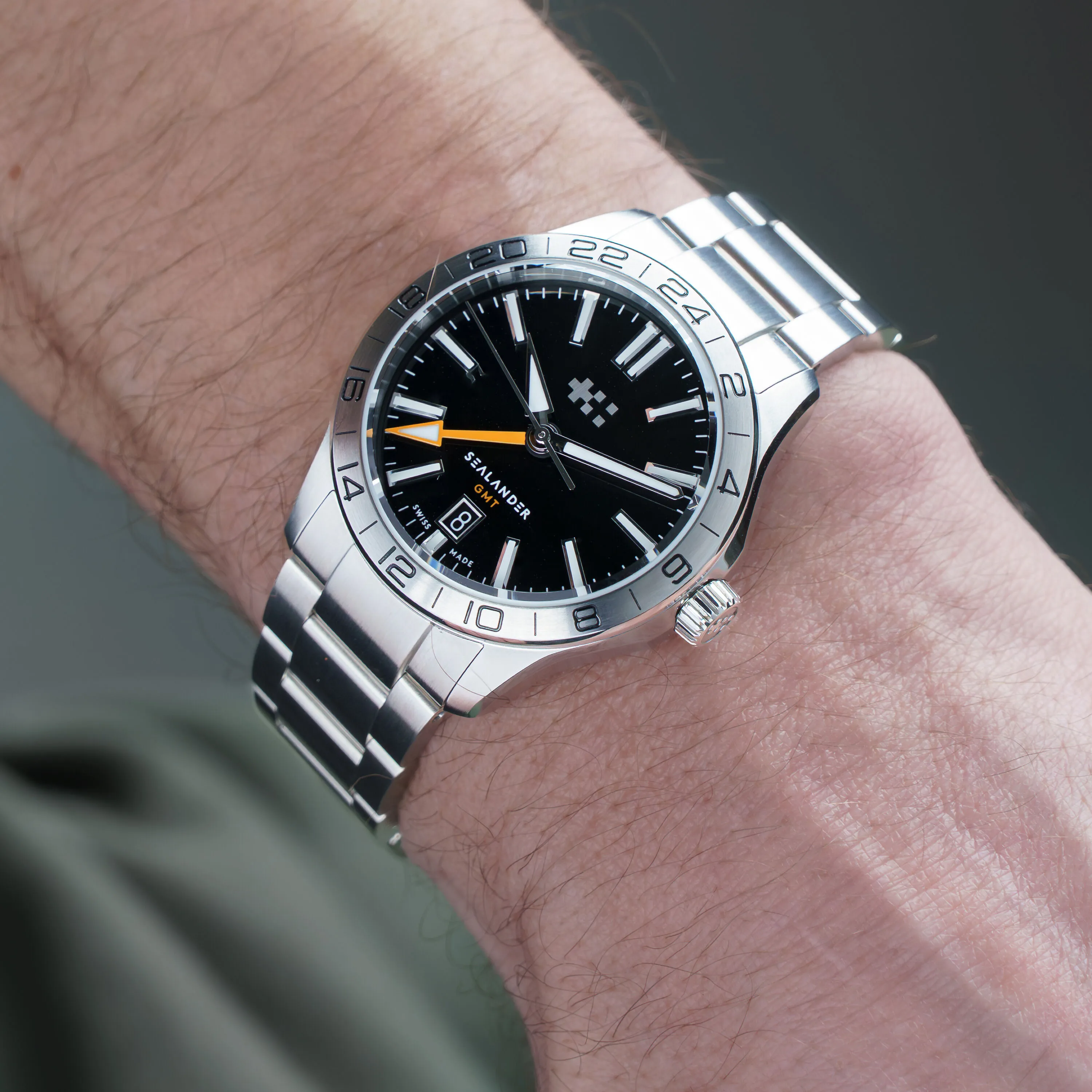 Christopher Ward C63 Sealander GMT Otomatik Siyah C6339AGM4S00K0B0 detay görseli 1