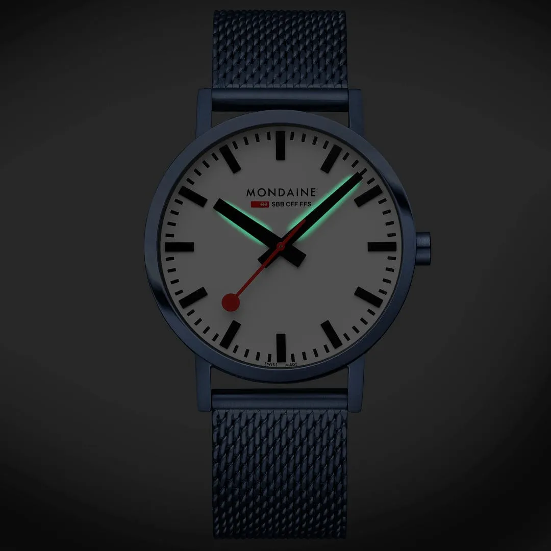 Mondaine Classic Mavi A660303601BSBM detay görseli 1