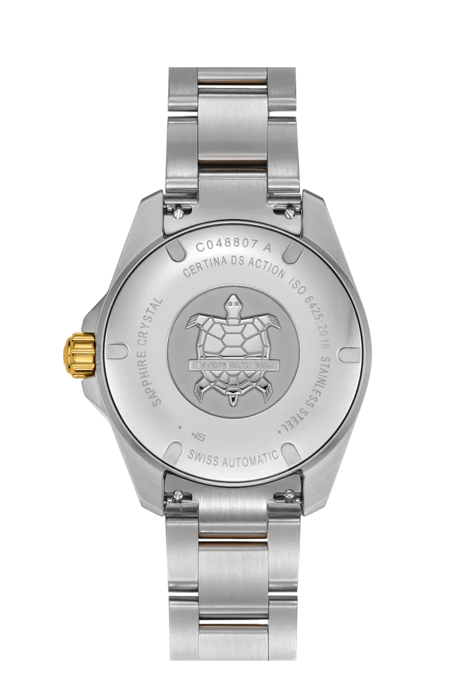 Certina DS Action Diver 38mm Powermatic 80 Otomatik Blue C0488072204100 detay görseli 2