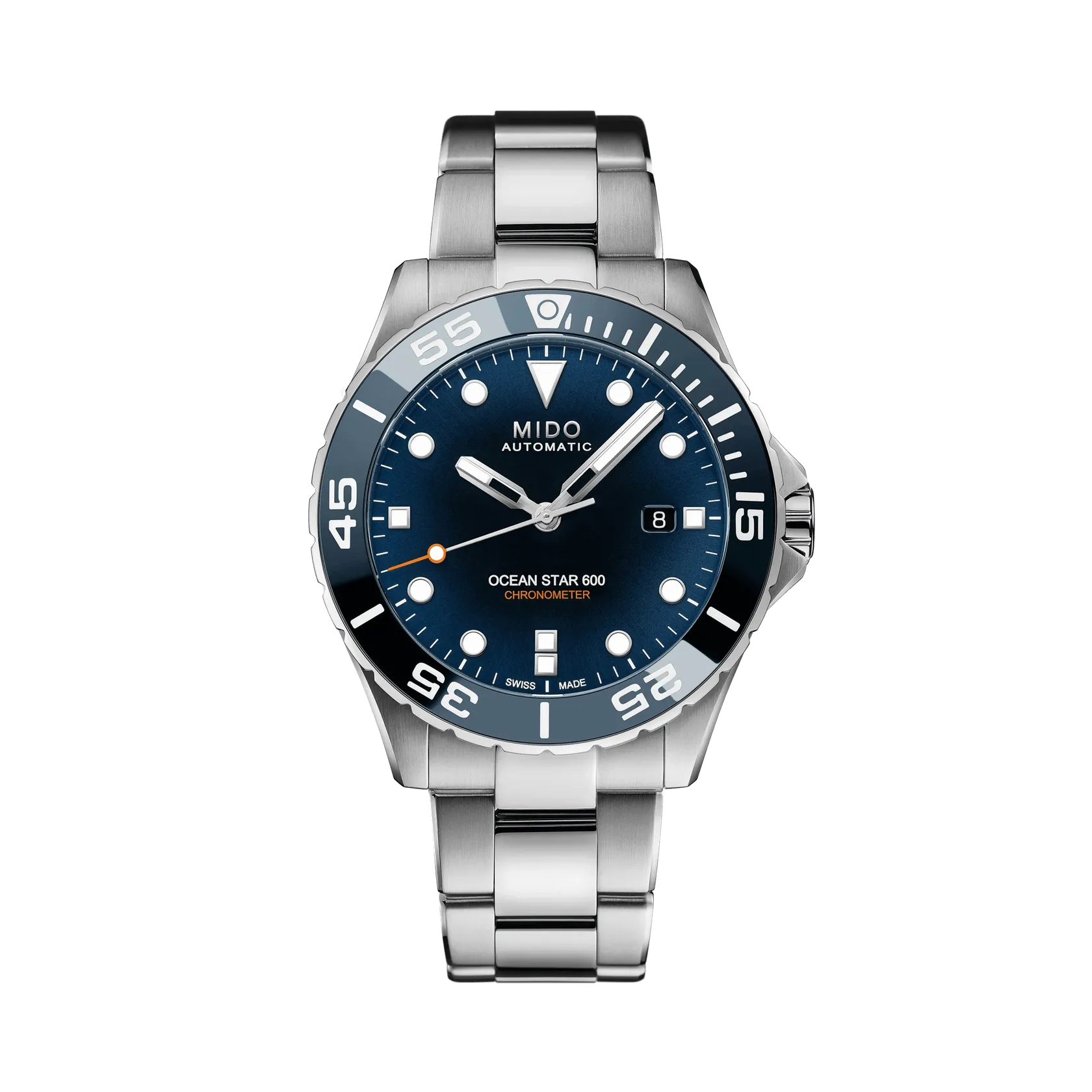 Mido Ocean Star 600 Chronometer Otomatik Mavi M0266081104101