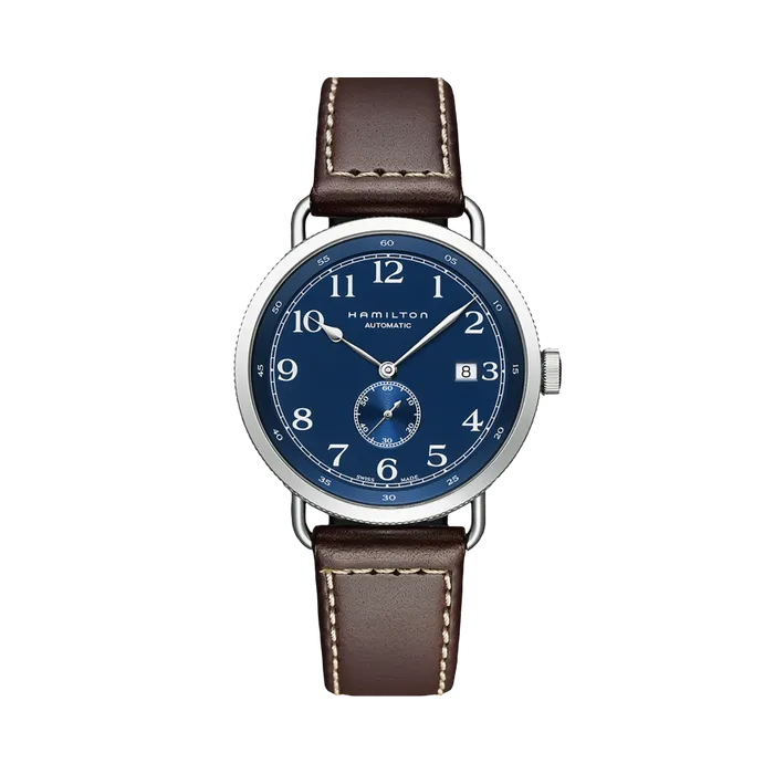 Hamilton Khaki Navy Pioneer Small Second Auto Otomatik Mavi H78455543