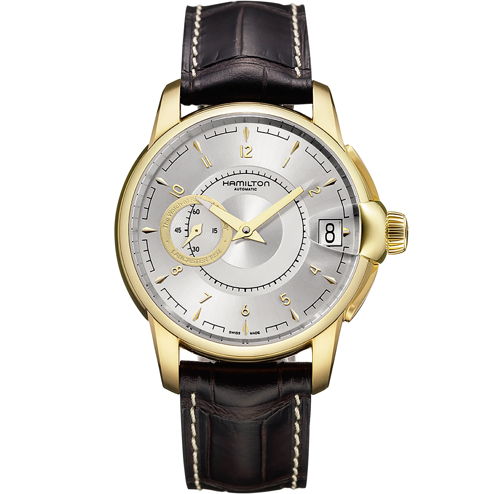 Hamilton American Classic RailRoad Small Second Auto Otomatik Silver H40645555 detay görseli 1