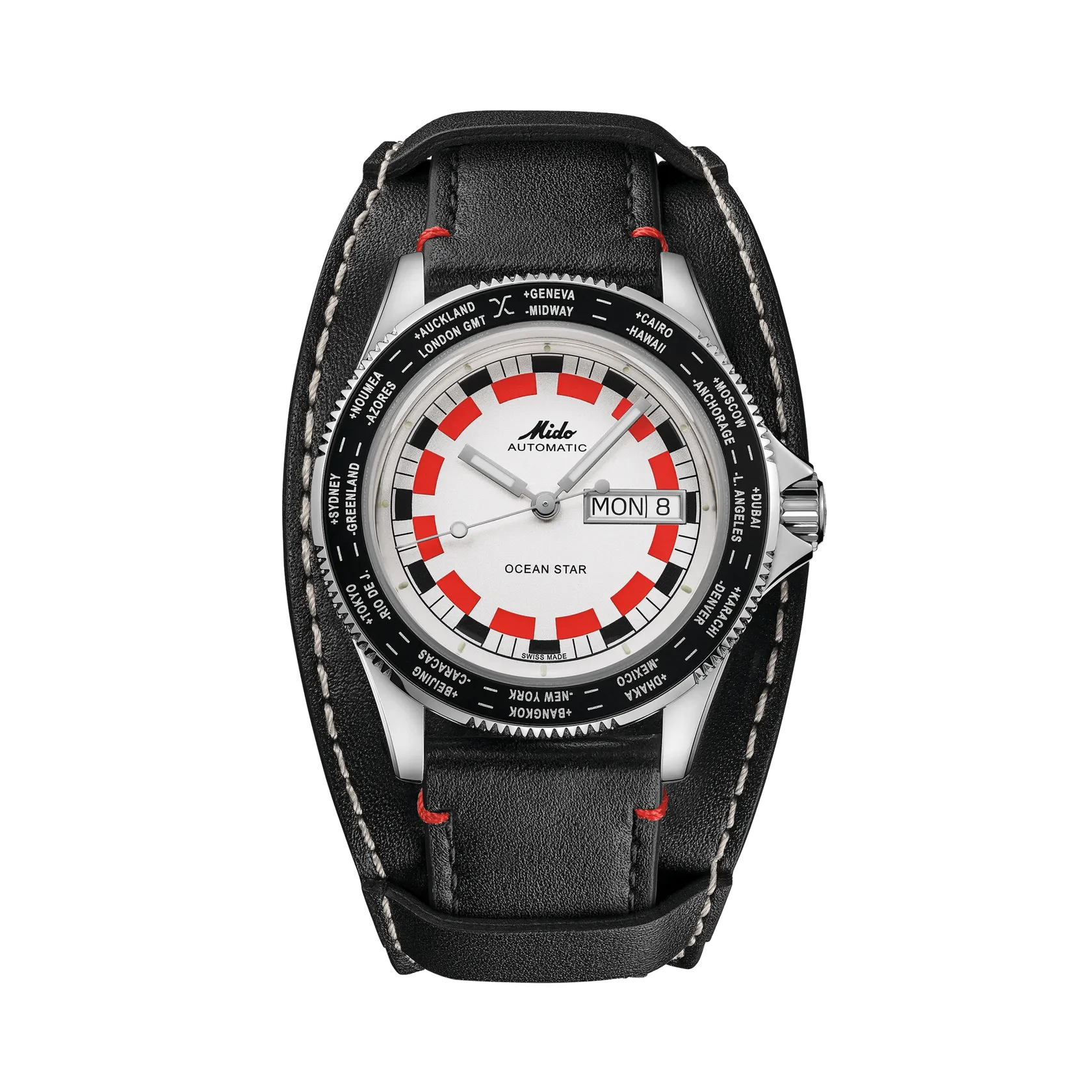 Mido Ocean Star Worldtimer Otomatik Silver M0268301603000