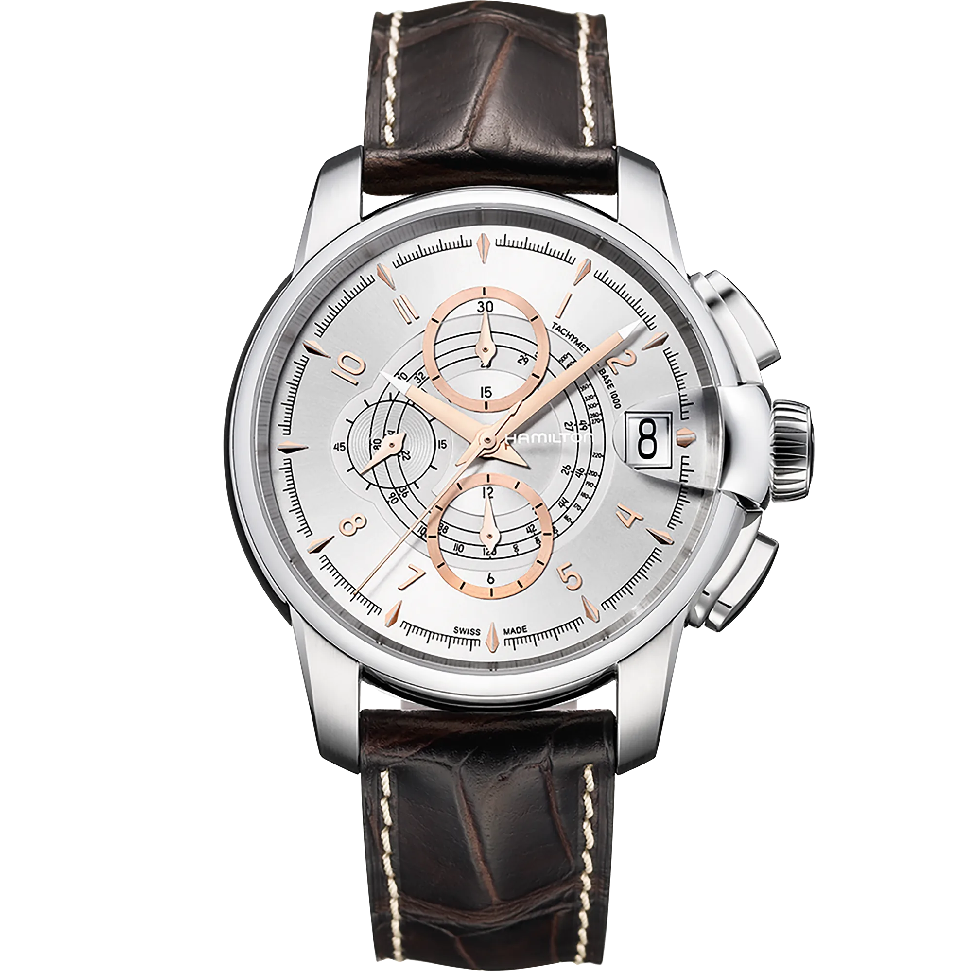 Hamilton American Classic RailRoad Auto Chrono Otomatik Silver H40616555 detay görseli 1