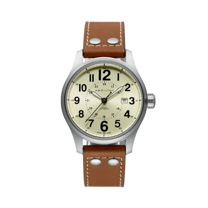 Hamilton Khaki Field Khaki Officer Auto Otomatik Bej H70615523