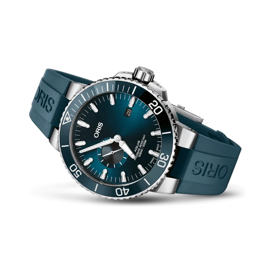 Oris Aquis Small Second, Date Otomatik Mavi 01743773341550742469EB