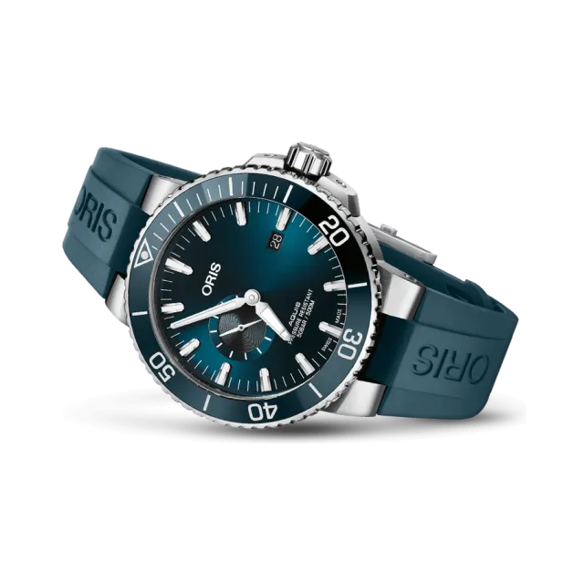 Oris Aquis Small Second, Date Otomatik Mavi 01743773341550742469EB Görsel 1