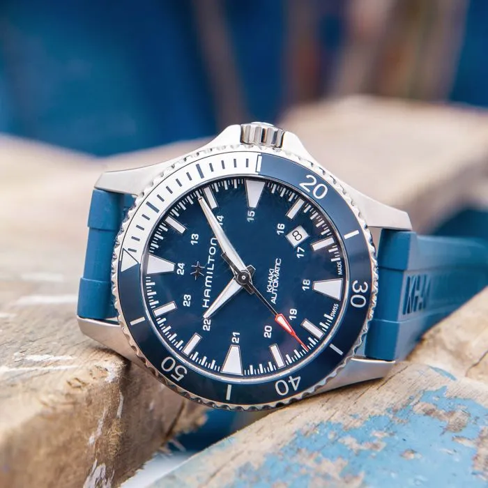 Hamilton Khaki Navy Scuba Auto Otomatik Mavi H82345341 detay görseli 5