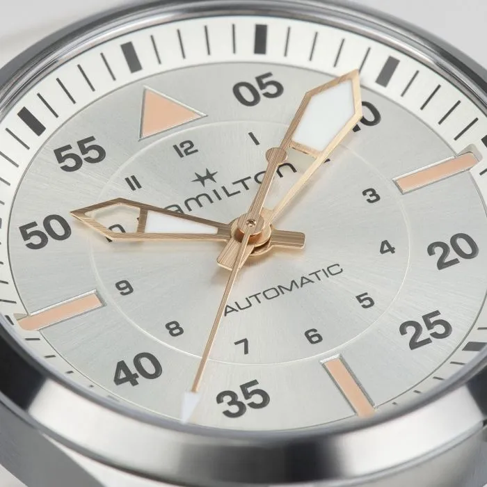Hamilton Khaki Aviation Pilot Auto Otomatik Gümüş H76215850 detay görseli 3