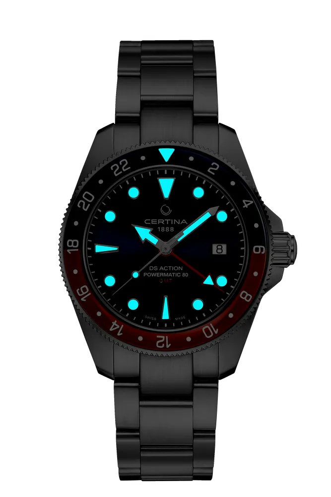 Certina DS Action GMT Powermatic 80 Otomatik Mavi C0329291104100 detay görseli 1