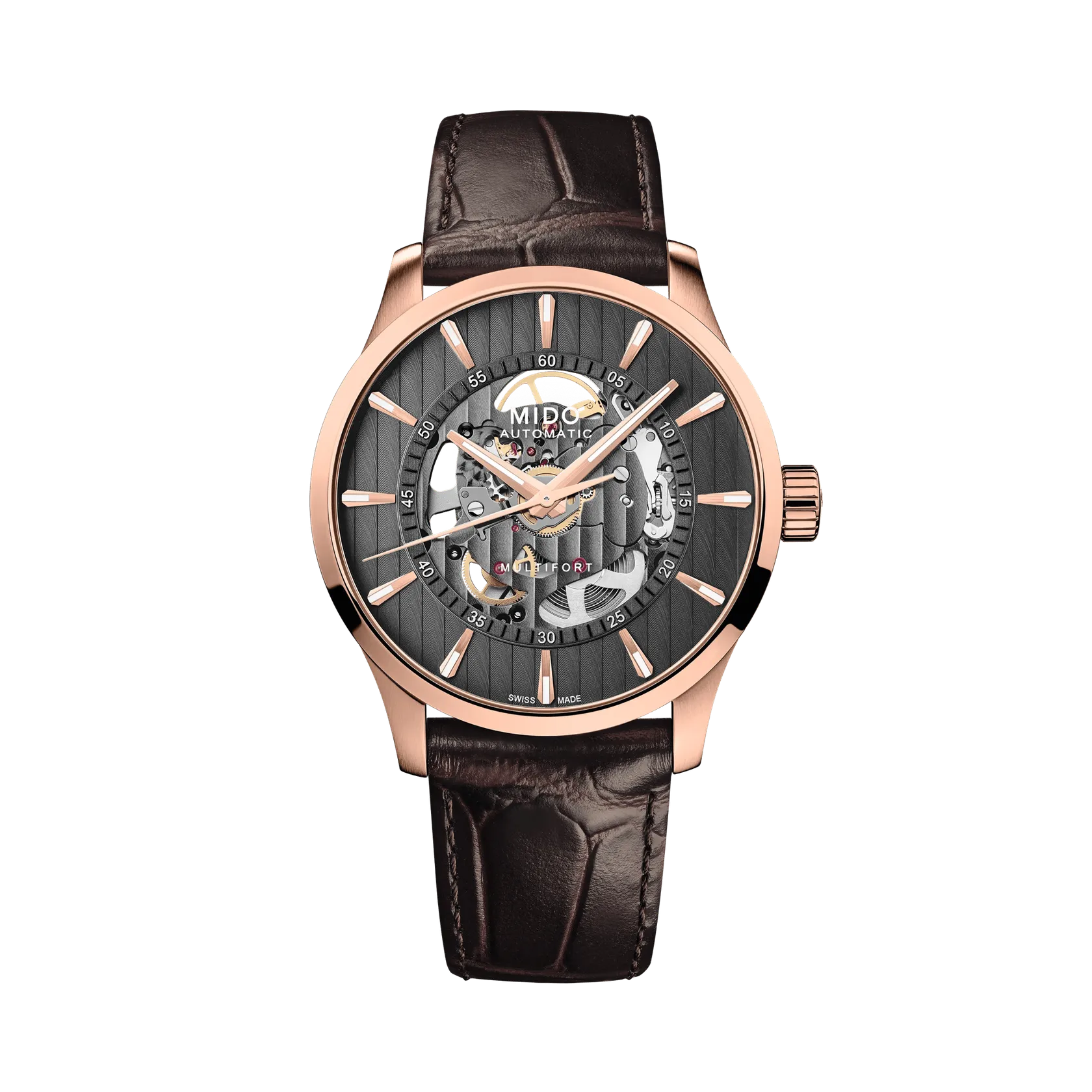 Mido Multifort Skeleton Vertigo Otomatik Anthracite M0384363606100