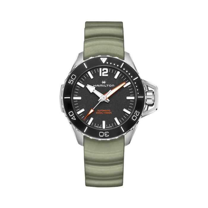Hamilton Khaki Navy Frogman Auto Otomatik Siyah H77825331