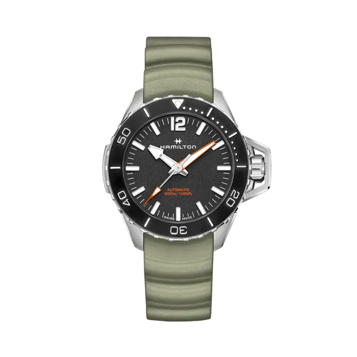Hamilton Khaki Navy Frogman Auto Otomatik Siyah H77825331