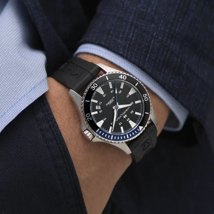 Hamilton Khaki Navy Scuba Auto Otomatik Siyah H82315331 detay görseli 1