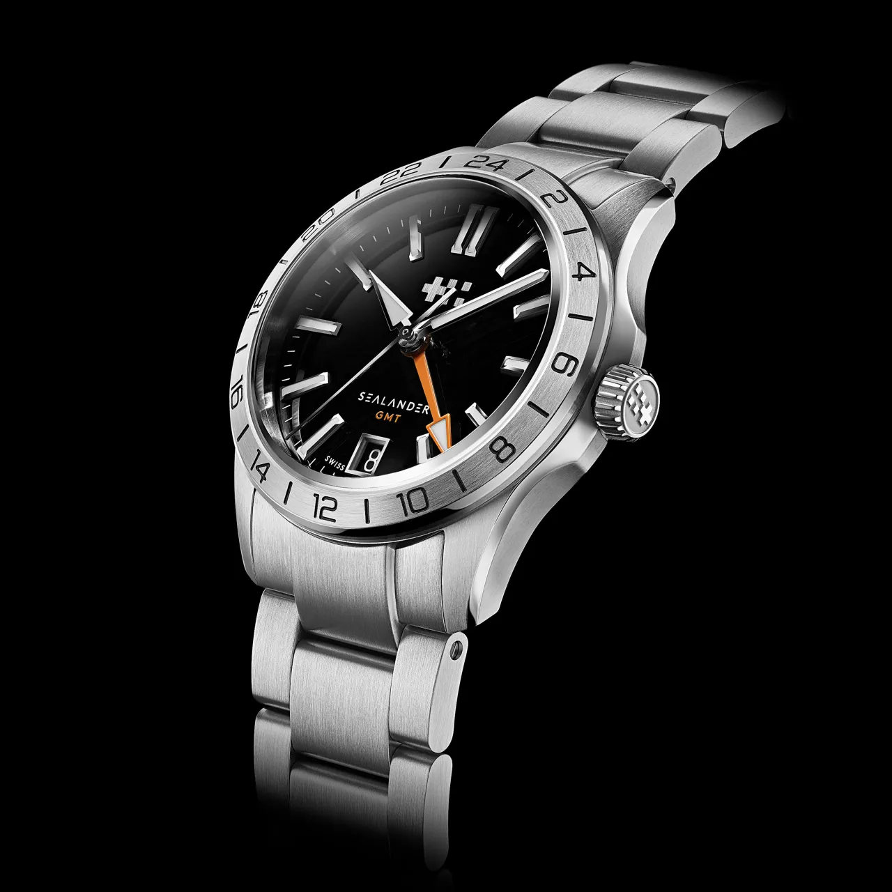 Christopher Ward C63 Sealander GMT Otomatik Siyah C6336AGM4S00K0RK detay görseli 4