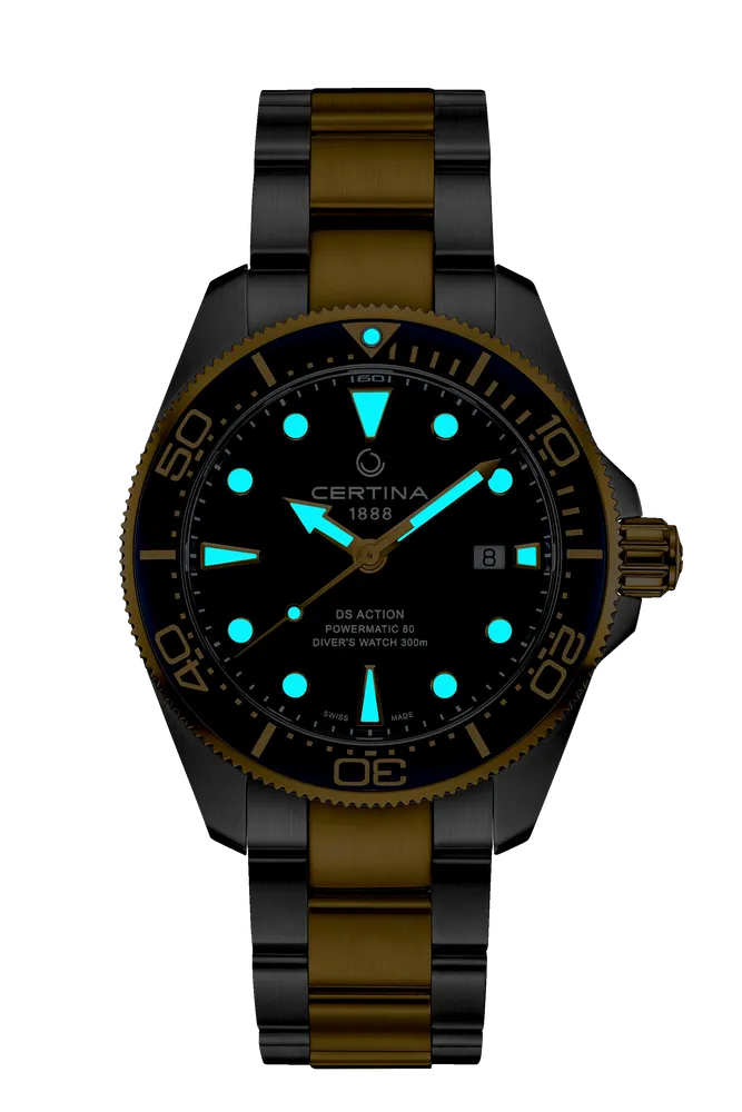 Certina DS Action Diver 43mm Powermatic 80 Otomatik Mavi C0326072204100 detay görseli 1