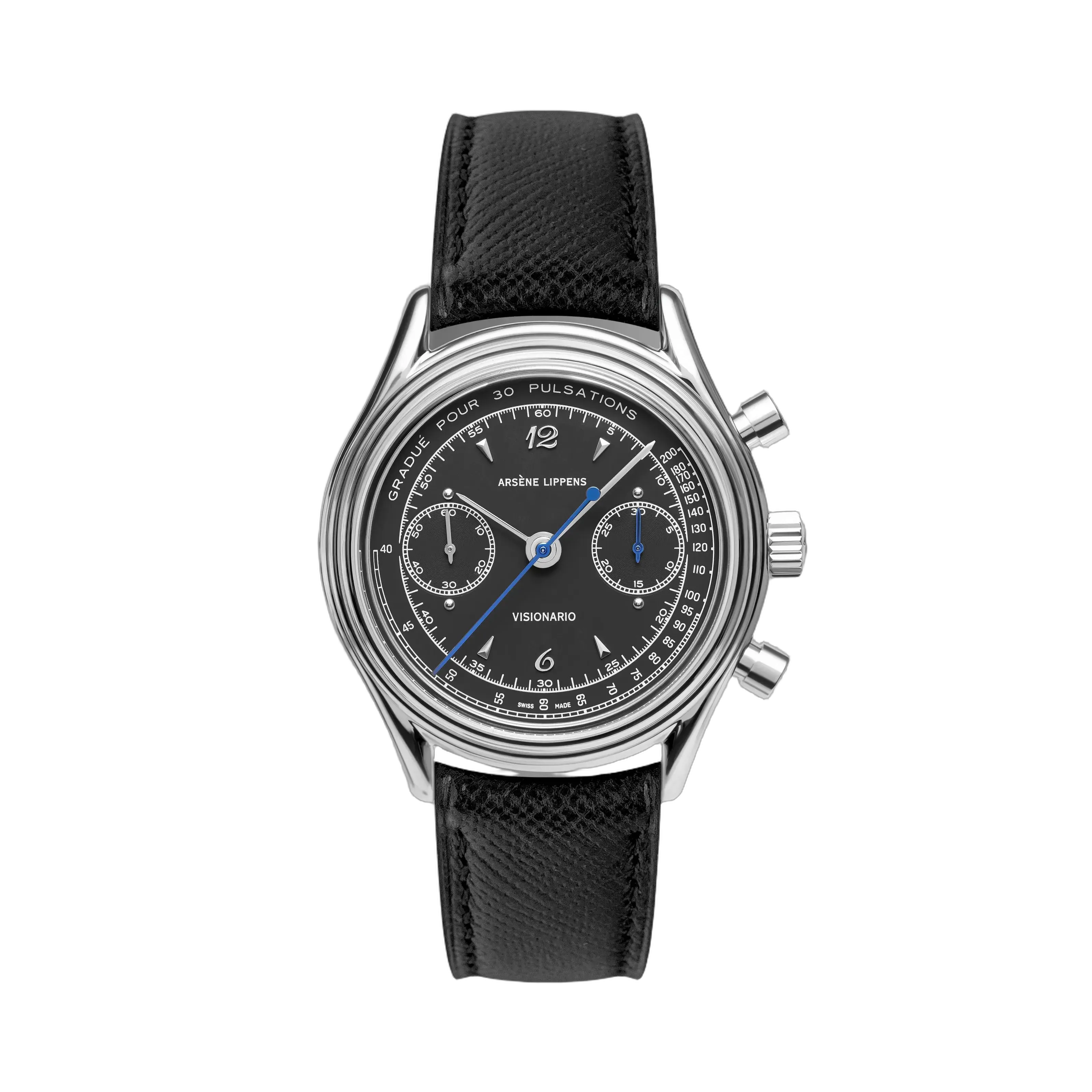 Arsène Lippens Visionario Flyback Otomatik Siyah 0898PN