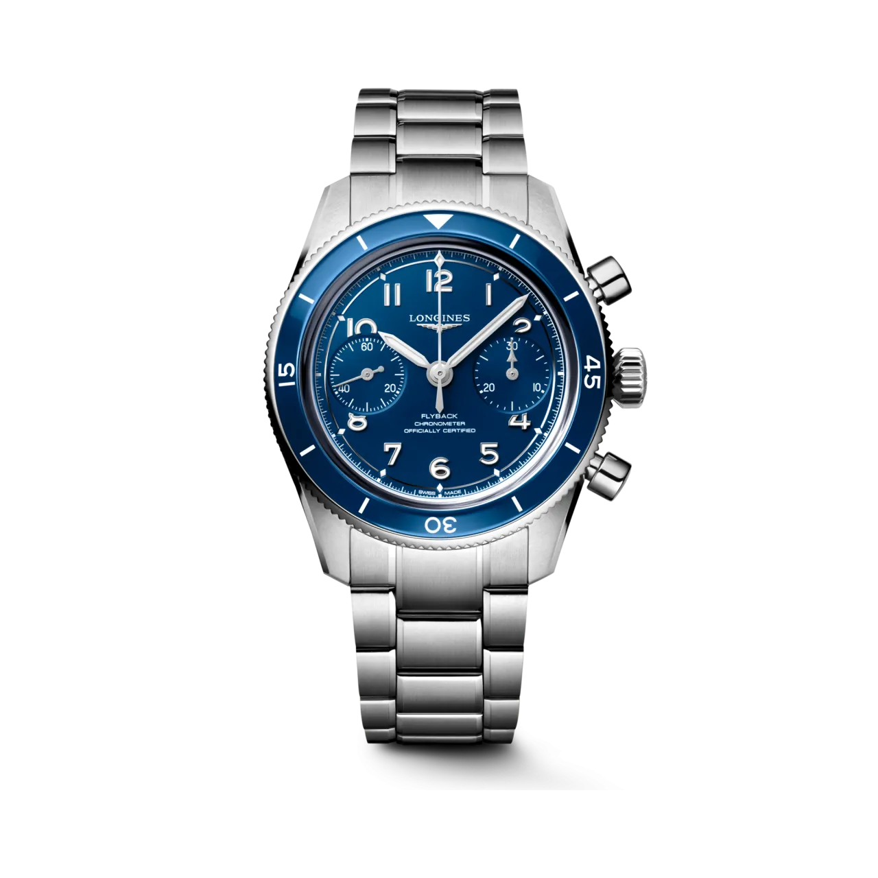 Longines Spirit Pilot Flyback Mat Mavi L37214936