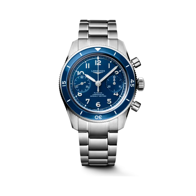 Beğenmek için çift tıkla Longines Spirit Pilot Flyback Mat Mavi L37214936 Görsel 1
