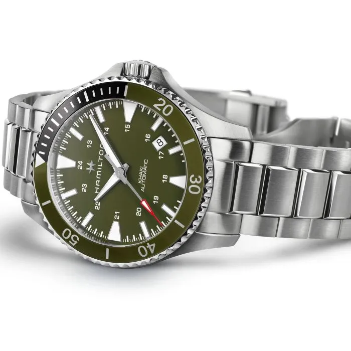 Hamilton Khaki Navy Scuba Auto Otomatik Yeşil H82375161 detay görseli 3