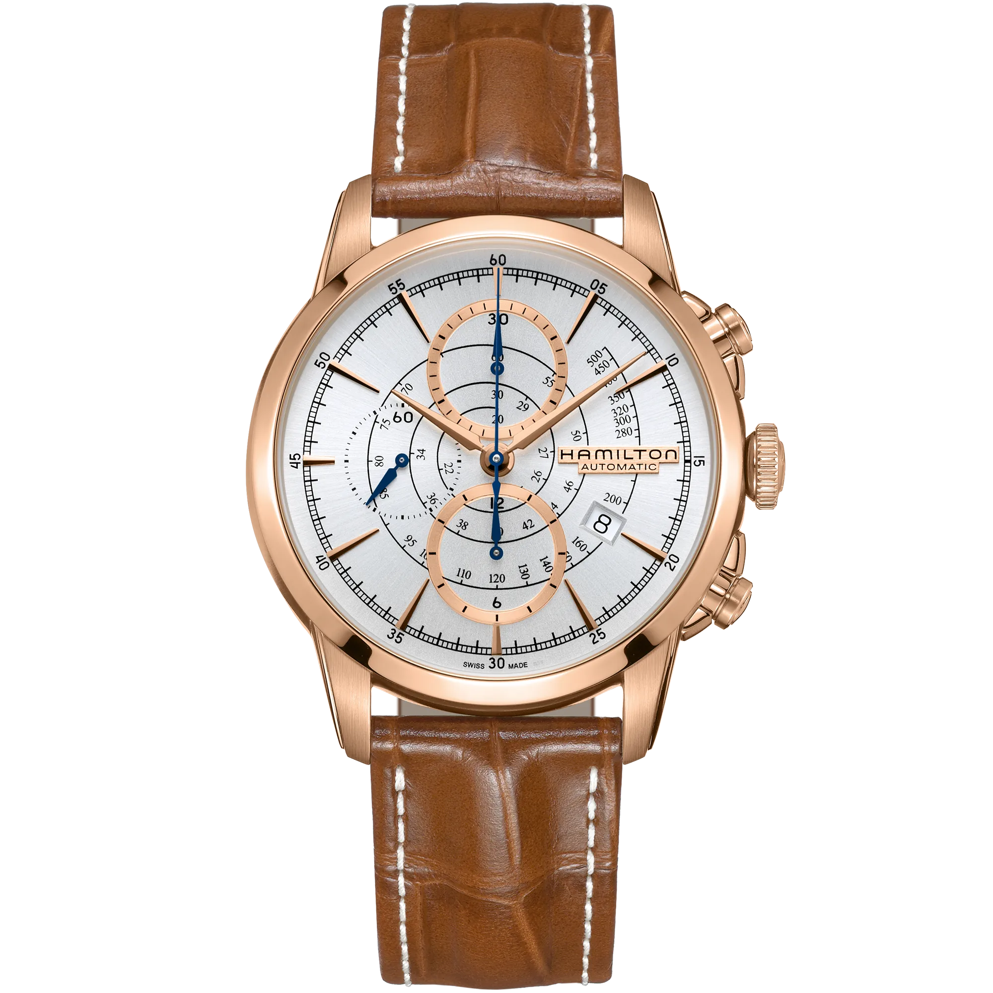 Hamilton American Classic RailRoad Auto Chrono Silver H40676551 detay görseli 1