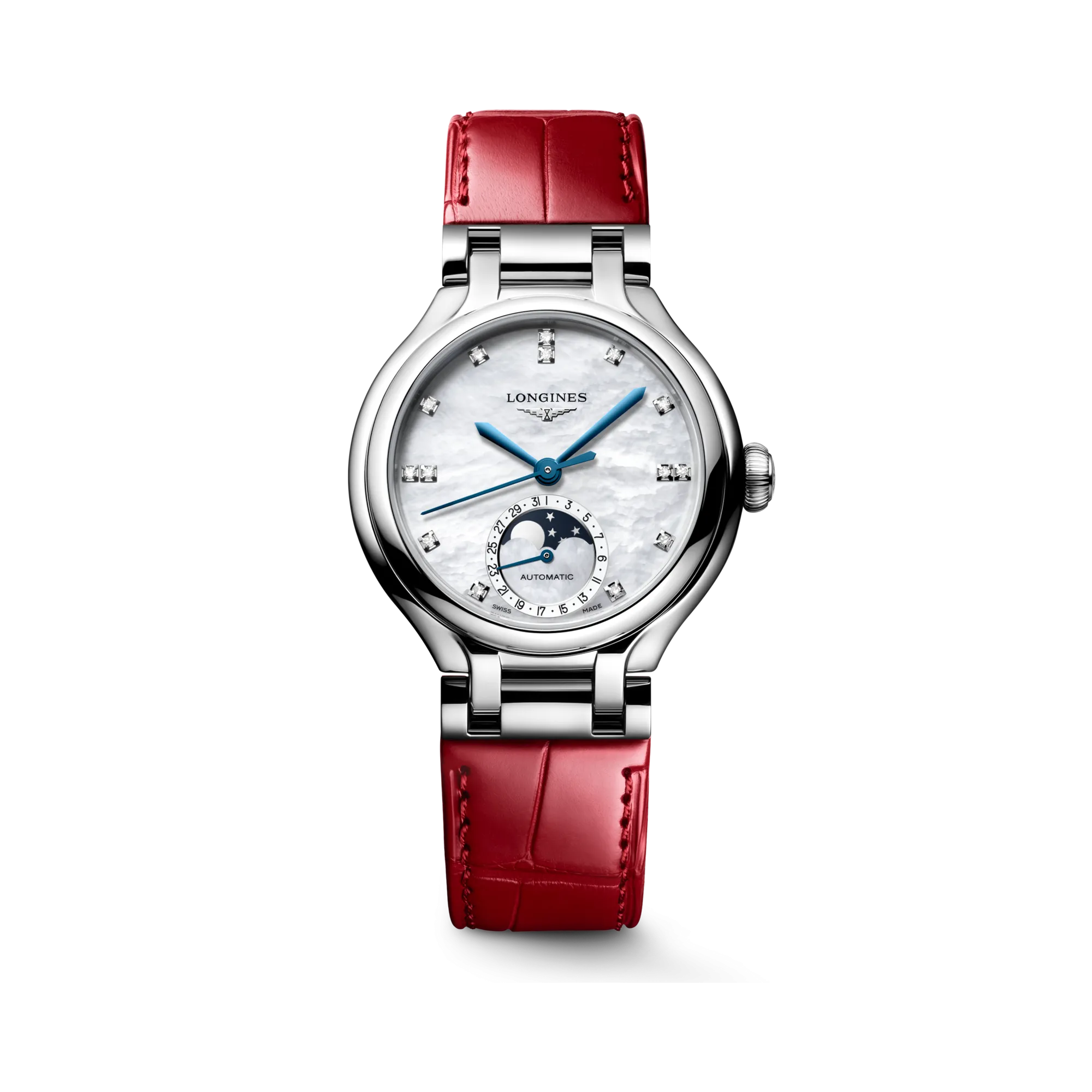 Longines PrimaLuna Moonphase Otomatik Beyaz Sedef L81264872