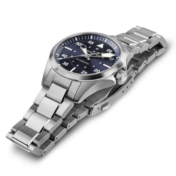 Hamilton Khaki Aviation Pilot Auto Otomatik Mavi H76215140 detay görseli 1
