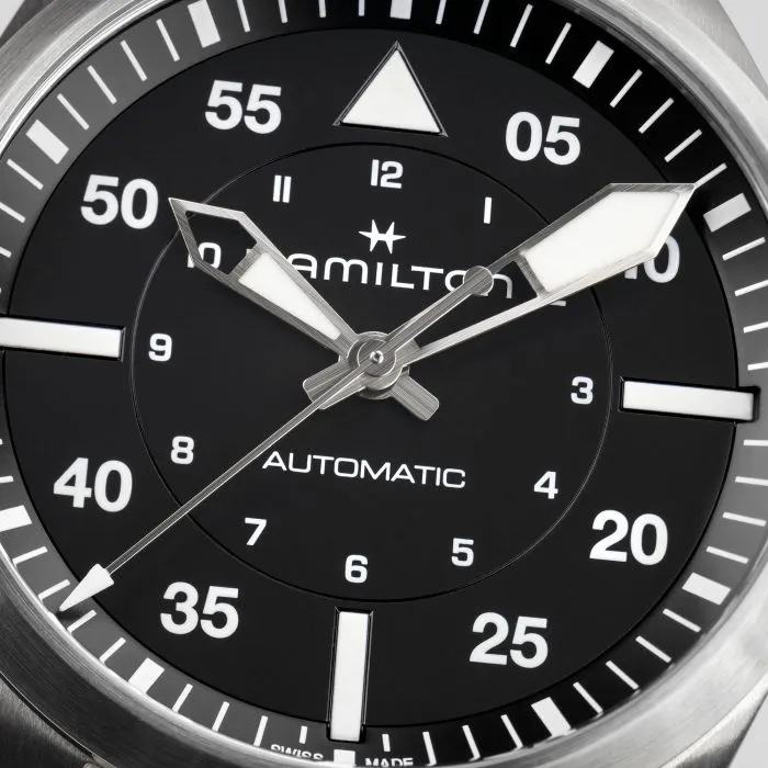 Hamilton Khaki Aviation Pilot Auto 39mm Automatic Black H76305130 detay görseli 5