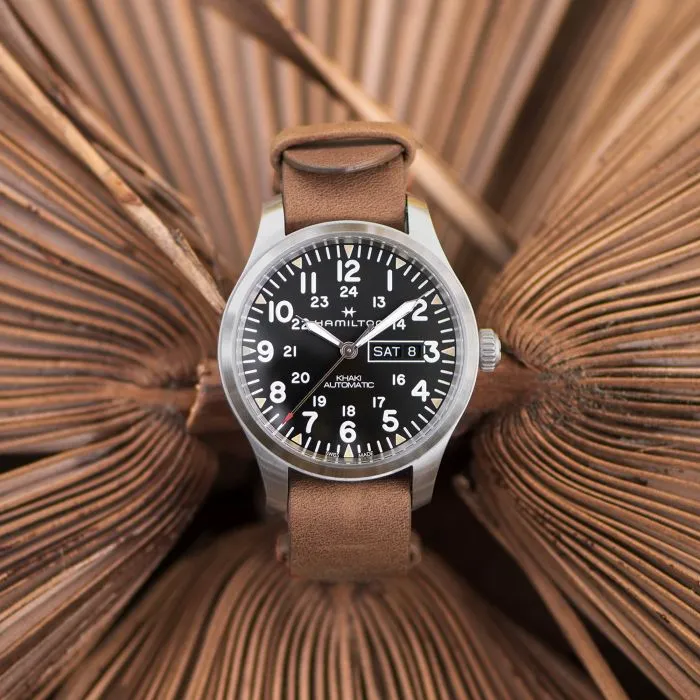 Hamilton Khaki Field Day Date Auto Otomatik Siyah H70535531 detay görseli 4