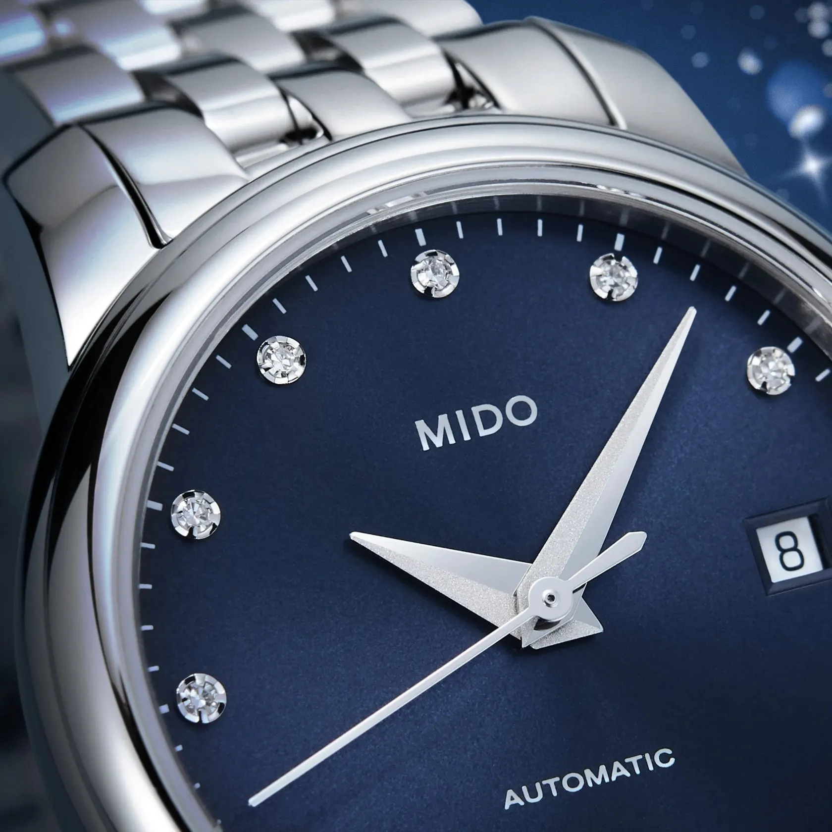 Mido Baroncelli Lady Twenty Five Otomatik M0390071104600 detay görseli 5