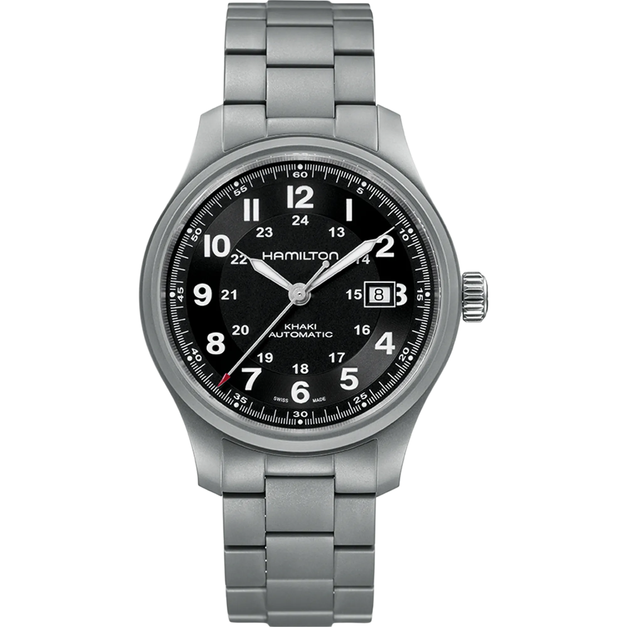 Hamilton Khaki Field Titanium Auto Siyah H70565133 detay görseli 1