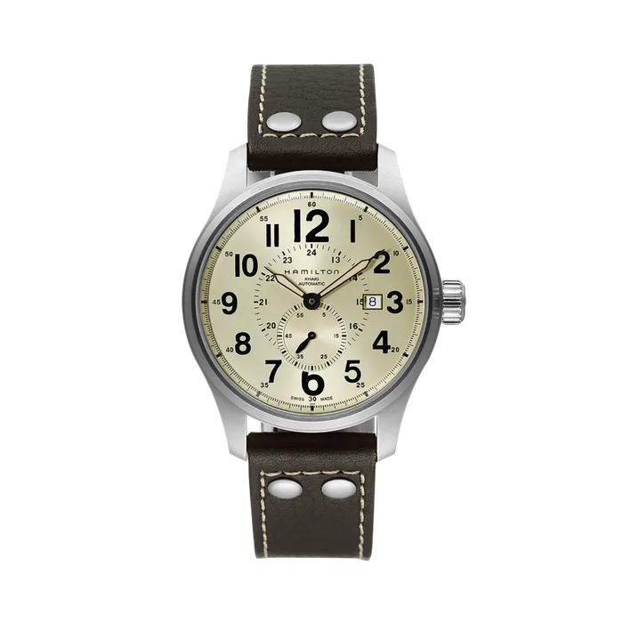 Hamilton Khaki Field Officer Auto Otomatik Bej H70655723