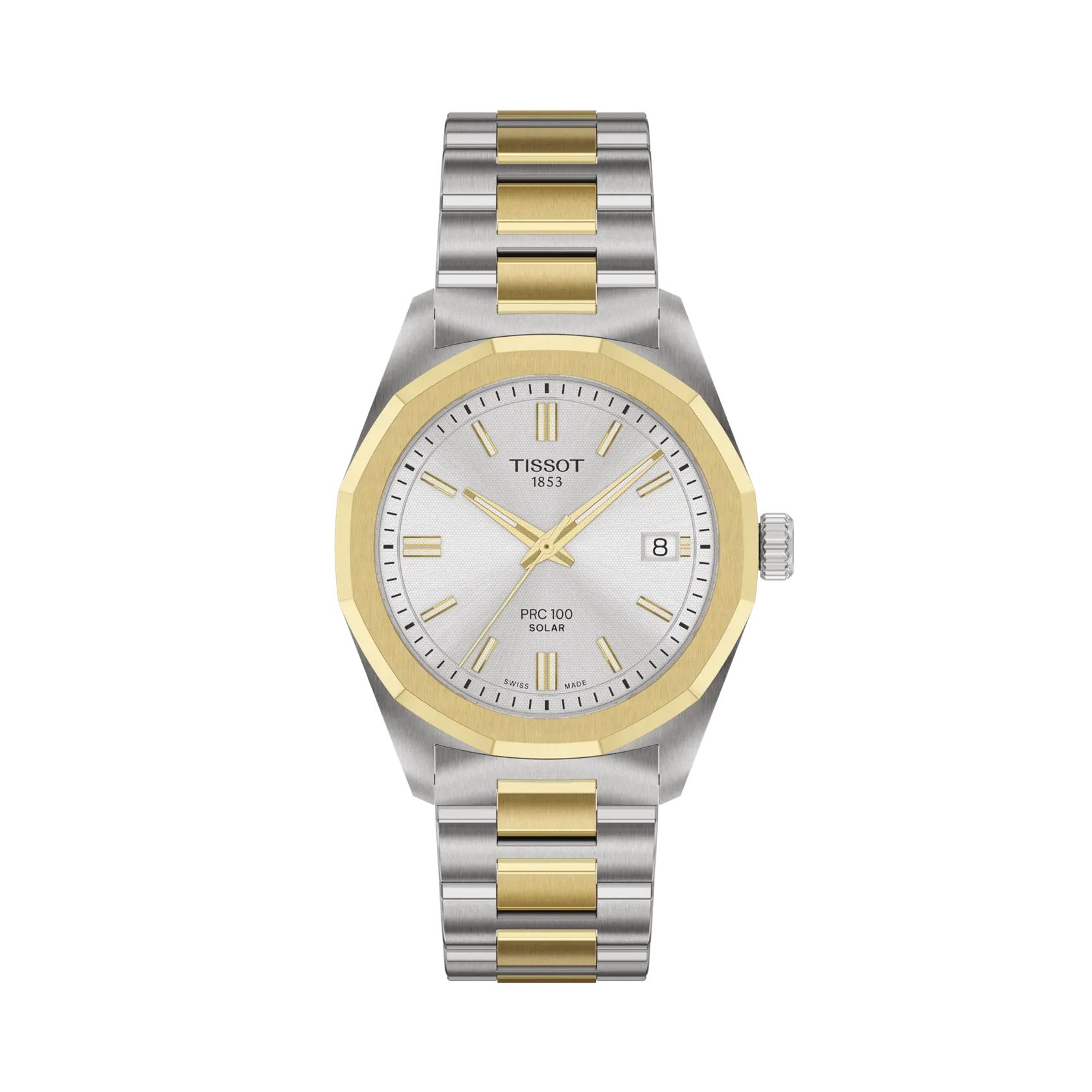 Tissot PRC 100 Solar 34mm Gümüş T1518222203100