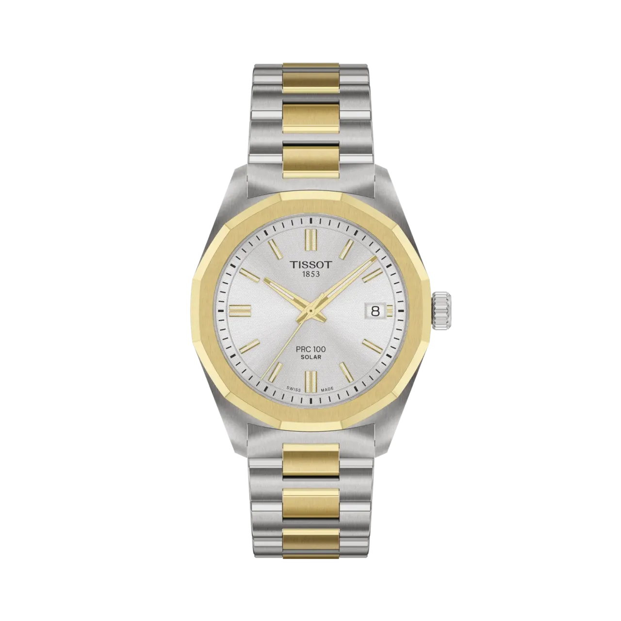 Tissot PRC 100 Solar 34mm Gümüş T1518222203100
