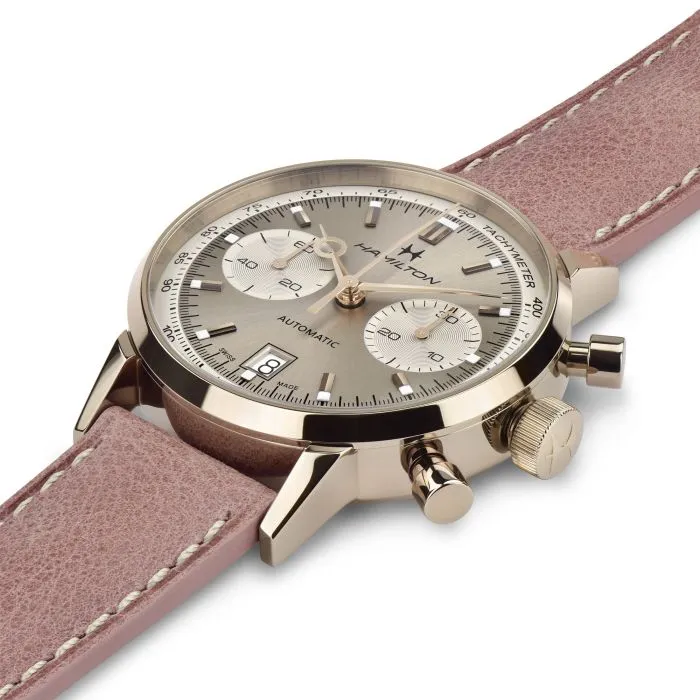 Hamilton American Classic Intra-Matic Auto Chrono Otomatik Bej H38426820 detay görseli 1