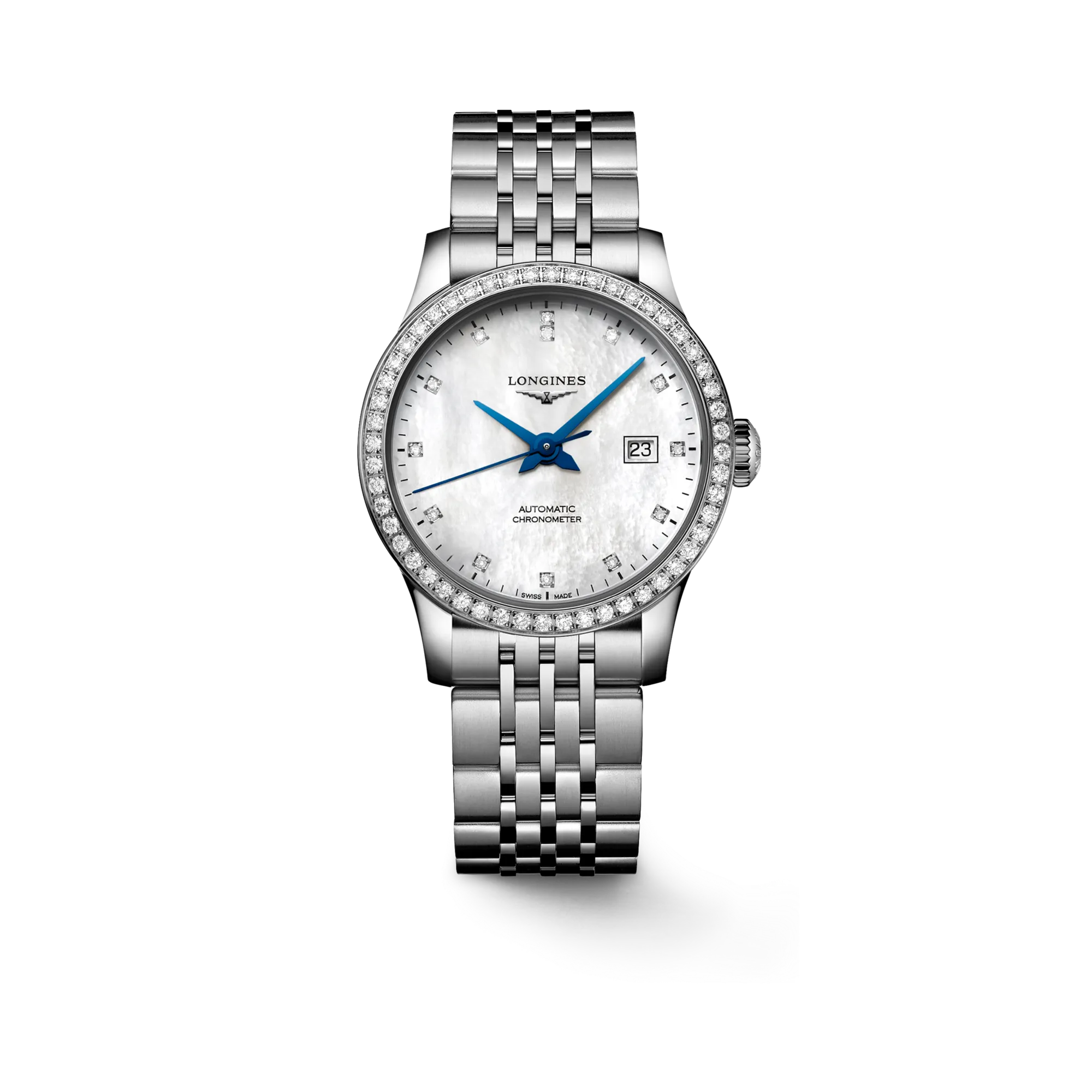 Longines Record Otomatik Beyaz Sedef L23210876