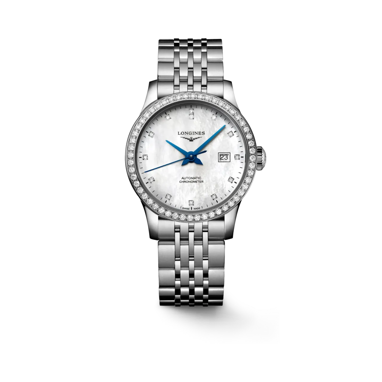 Longines Record Otomatik Beyaz Sedef L23210876