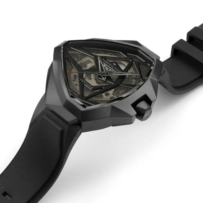Hamilton Ventura Edge Skeleton Otomatik Siyah H24645330 detay görseli 2