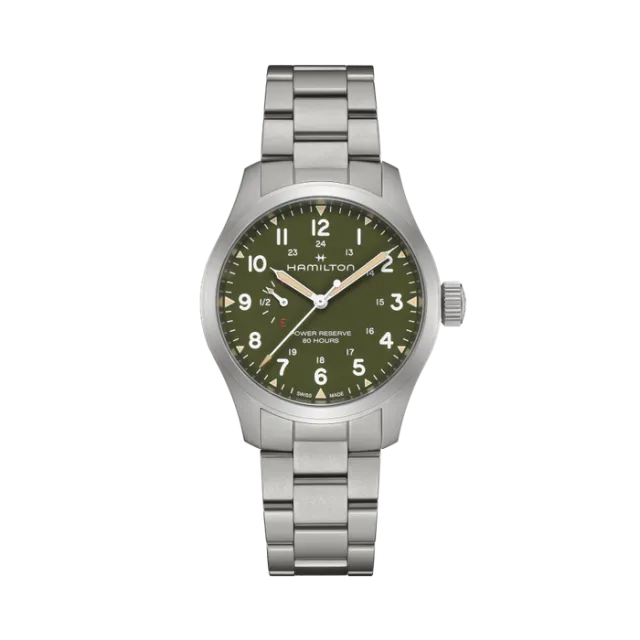 Hamilton Khaki Field Power Reserve 40mm Yeşil H69509160 Görsel 1