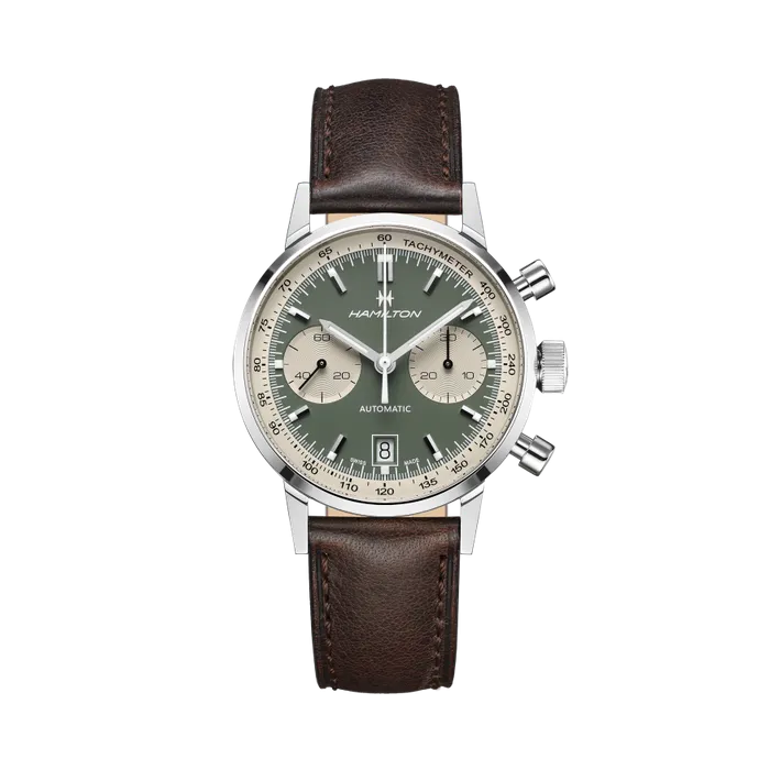 Hamilton American Classic Intra-Matic Auto Chrono Yeşil H38416560