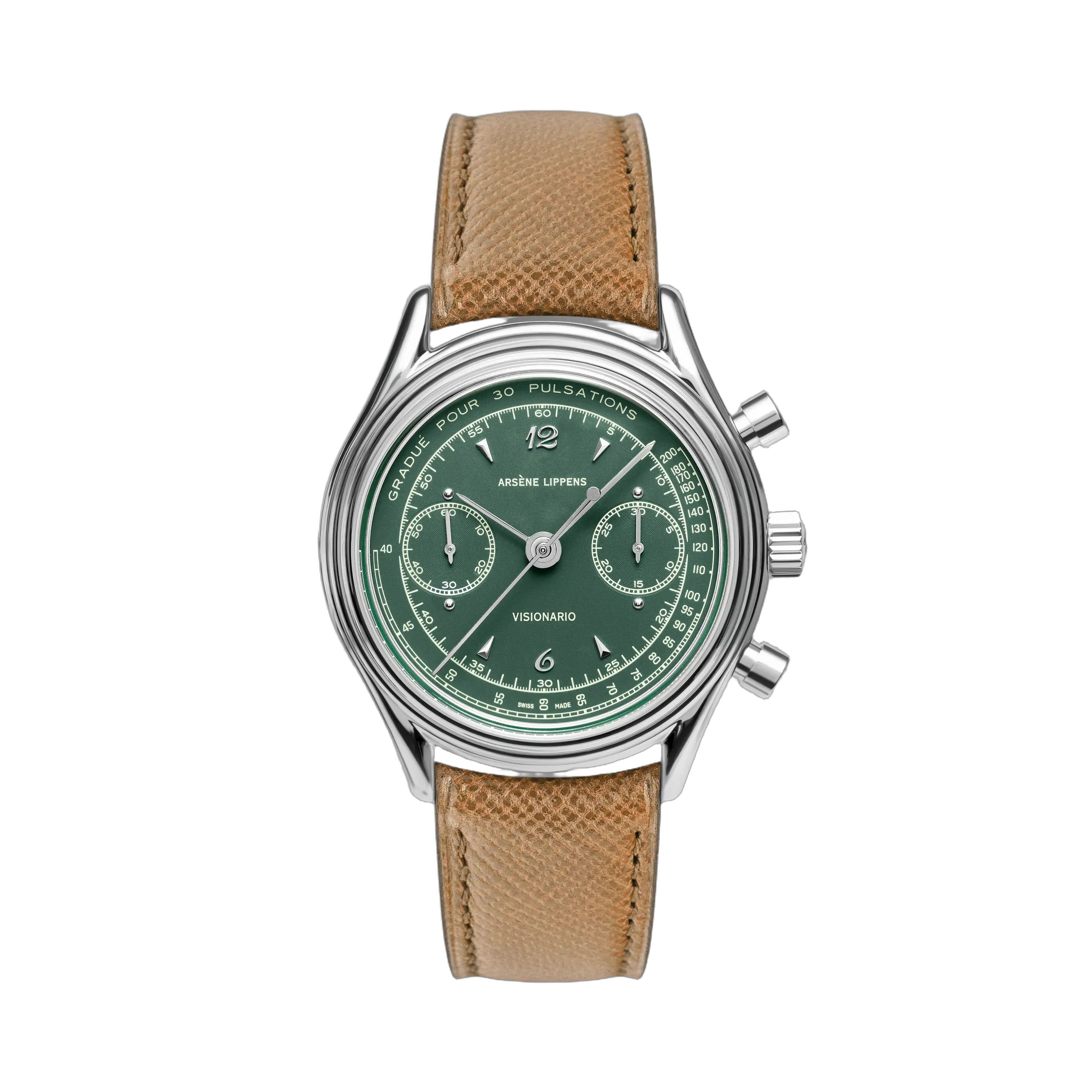 Arsène Lippens Visionario Abete Otomatik Forest Green 0898A
