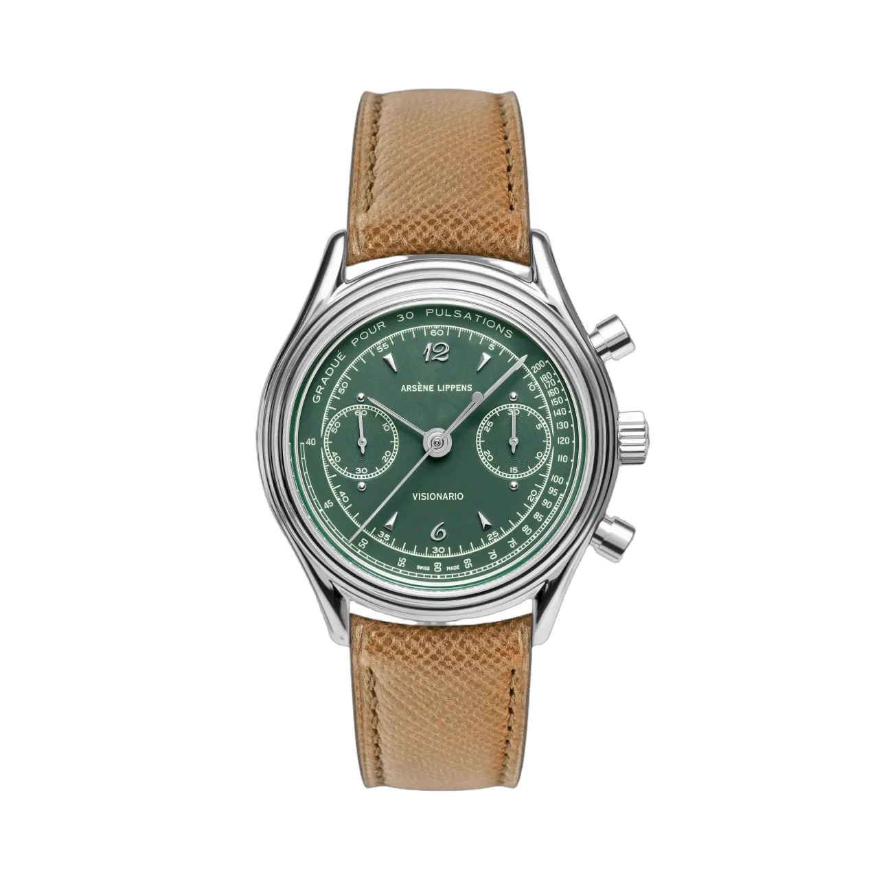 Arsène Lippens Visionario Abete Otomatik Forest Green 0898A