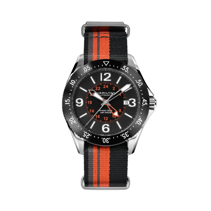 Hamilton Khaki Aviation Khaki Pilot GMT Auto Otomatik Siyah H76755131