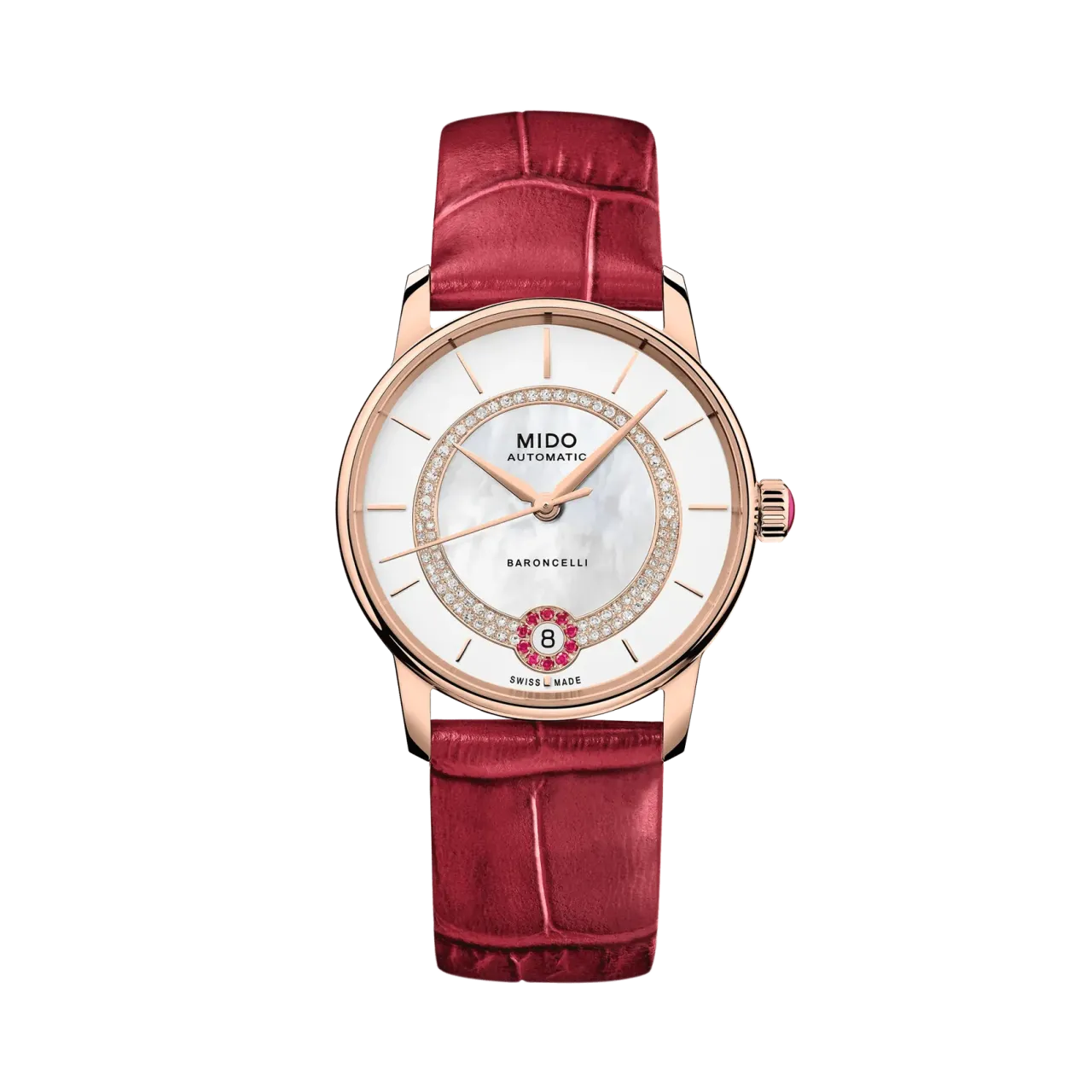 MIDO Baroncelli Lady Necklace Otomatik Beyaz Sedef M0378073603101