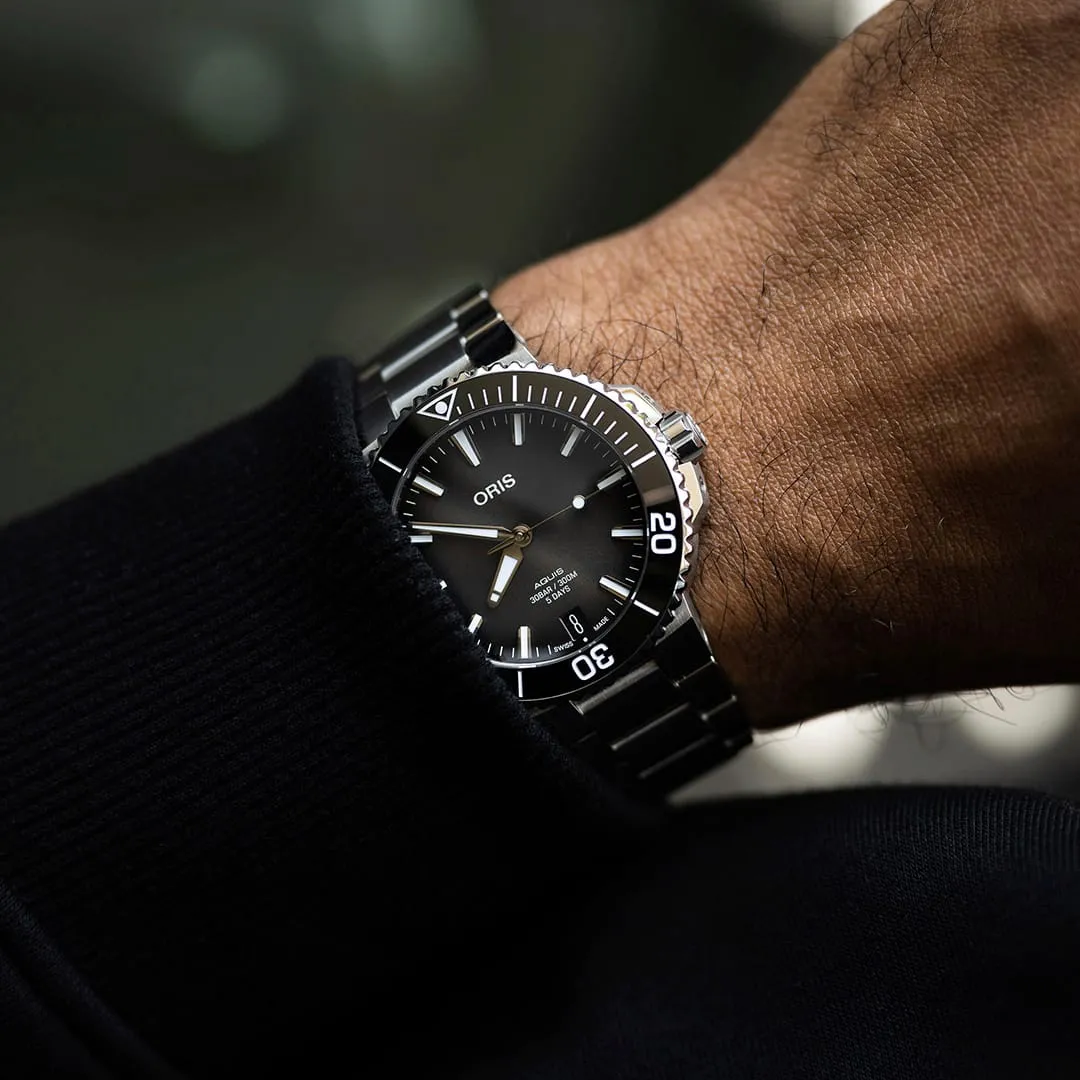 Oris Aquis Date Calibre 400 Otomatik Gri 01400776941540782209PEB detay görseli 1