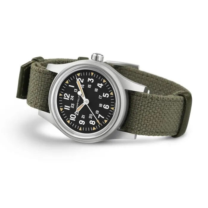 Hamilton Khaki Field Mechanical Siyah H69399930 detay görseli 5