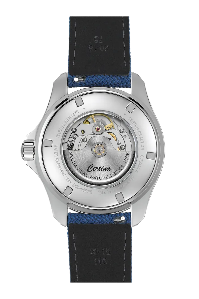 Certina DS Action Day Date Powermatic 80 Otomatik Mavi C0324301804101 detay görseli 2